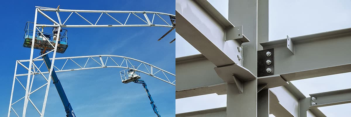 Open web truss versus I-beam frame